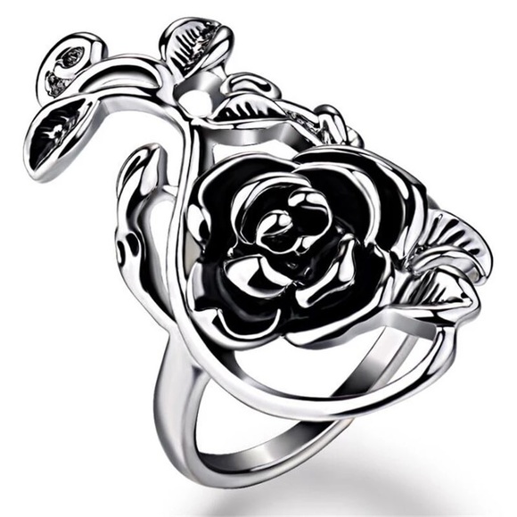 🔥 Stainless steel rose ring - Picture 2 of 2